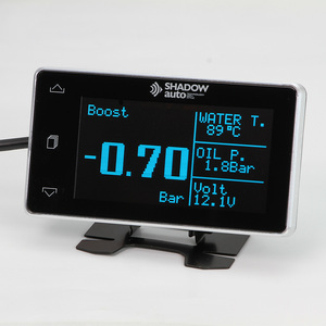 Pantalla de Visualización Frontal Multifunción para Automóviles con Temperatura del Agua y Aceite (300 °F - 2200 °F), Presión del Aceite (psi) y Voltaje - Product Image 1