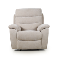 Fauteuil inclinable électrique en tissu gris clair, canapé inclinable simple avec repose-pieds pour salon, chambre à coucher, meubles de maison
