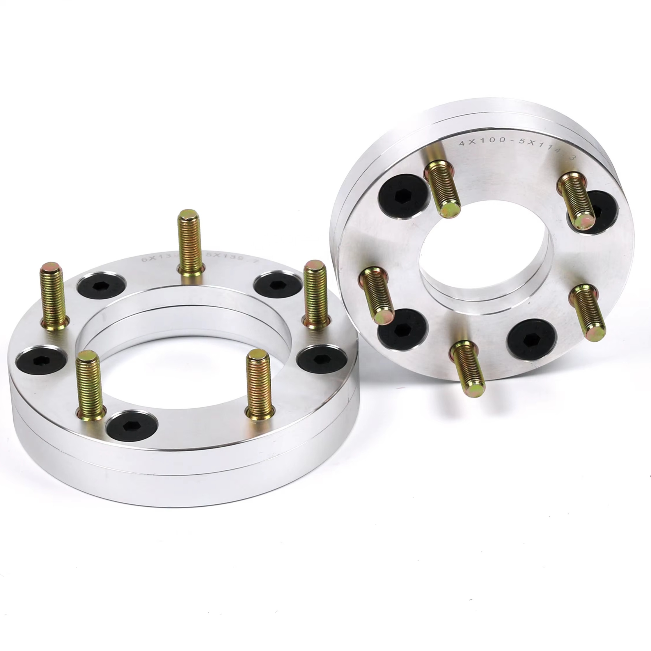 2 Entretoises De Roue 10 Mm Ymiko - Alliage Aluminium, Diamètre Intérieur 77 Mm, Universel 4/5 Goujons - Pour élargissement Voie, éviter Frottements