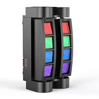 Projecteur mobile Spider 60W 8 LED RGBW 4-en-1 pour éclairage de scène, DJ, soirées, discothèques, concerts, églises, mariages, théâtres