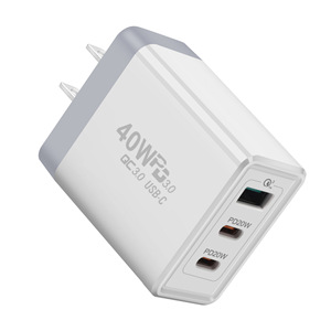 <span class=keywords><strong>Chargeur</strong></span> PD 40W direct d'usine pour <span class=keywords><strong>iPhone</strong></span> 14/<span class=keywords><strong>13</strong></span> Pro Max USB-C QC3.0 Chargeurs doubles type-c Adaptateurs <span class=keywords><strong>Chargeur</strong></span> de téléphone portable universel - Product Image 4