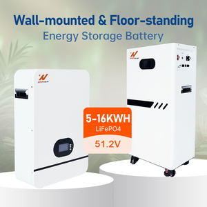Batería de Litio de Almacenamiento de Energía Montada en Pared E OEM/ODM 5kWh 10kWh 51.2V 100Ah 200Ah 280Ah con BMS Inteligente WGS-AU004 - Product Image 3