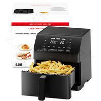 DEI 110/120V US Plug Pas Cher Prix Usine Disponible Stock Realdy à Expédier 1500W 6L Capacité Friteuse À Air Sans Huile Ménage En Plastique