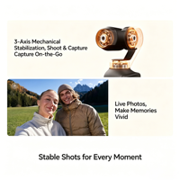 DJI Osmo Pocket 4 Creator Combo Caméra stabilisée 4K WiFi avec objectif grand angle 93° et trépied pour Vlog