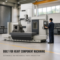 Machine à percer et à fraiser horizontale de type CNC certifiée CE WPB-11 4 axes, robuste