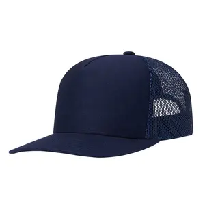 2024 товары, Новые поступления, темно-синяя, Высококачественная шапка с 5 панелями, сетчатая простая сетчатая бейсболка, спортивные кепки для Дальнобойщика