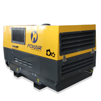 Compresseur d'air à vis portable, pour le perçage des minéraux, de style chinois, 10 bars, 52kw, 185 CFM