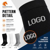 Chaussettes d'équitation pour hommes, enfants et jeunes, design personnalisé, logo, compression athlétique, hauteur genou, antibactériennes, respirantes, sport