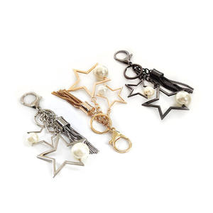 Deepeel-accesorios decorativos para bolso KY823, hebilla de estrella y Perla, borla, cierre de llavero, hebilla decorativa para bolso de mujer - Product Image 3