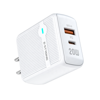 Chargeur rapide universel 20W Type C PD 20W Adaptateur de charge rapide pour iPhone Samsung Xiaomi