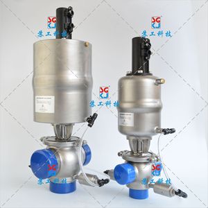 Vanne pneumatique anti-mélange à double étanchéité pour le contrôle des vannes de nettoyage externe - Product Image 2