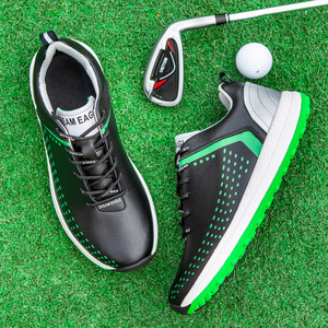 <span class=keywords><strong>Zapatos</strong></span> de <span class=keywords><strong>golf</strong></span> de cuero de microfibra del nuevo estilo al por mayor <span class=keywords><strong>zapatos</strong></span> de <span class=keywords><strong>golf</strong></span> antideslizantes del cordón de la rotación para los hombres - Product Image 4