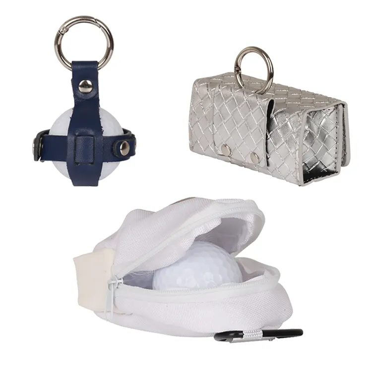 Accessori per il Golf con Logo personalizzato di vendita caldo custodia per borsa con supporto per pallina da Golf custodia per sacca da Golf in pelle PU