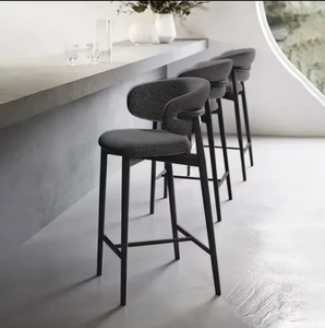 Silla <span class=keywords><strong>de</strong></span> Barra Alta <span class=keywords><strong>de</strong></span> Estilo Nórdico Moderno JP, Silla <span class=keywords><strong>de</strong></span> Comedor con Muebles <span class=keywords><strong>de</strong></span> Ratán, Silla <span class=keywords><strong>de</strong></span> Barra <span class=keywords><strong>de</strong></span> Madera para Hotel, Restaurante y Apartamento - Product Image 4
