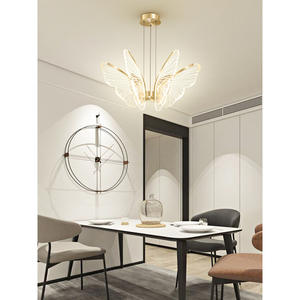 Lampe LED papillon de style nordique minimaliste moderne, luminaire créatif unique pour table à manger/bar, lustre artistique tendance - Product Image 4