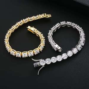 Pulsera de Diamantes Cultivados en Laboratorio de Primera Calidad para Mujer, Corte Brillante Redondo, Joyería Fina en Oro, Oro Rosa, Oro Blanco, Plata y Rodio - Product Image 1