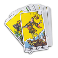 Jeux de cartes imprimés avec logo personnalisé Jeu de cartes Oracle Offre Spéciale impressionnant jeu de cartes de tarot original avec guide