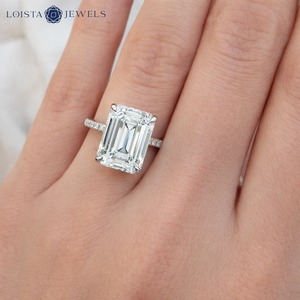 Bague en or 18 carats avec diamant de laboratoire pour femme, bague de fiançailles et de mariage de luxe, fabricant de bijoux fins sur mesure - Product Image 4