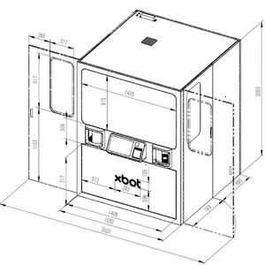Robot à café XBot Lite avec impression d'art latte pour la distribution automatique dans les restaurants, hôtels, banques, cinémas et zones touristiques - Product Image 3