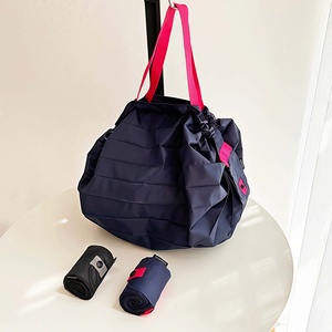 Nouveau design, sacs de shopping pliables, légers (100g), en tissu imperméable, personnalisables avec votre marque, emballage écologique, sacs fourre-tout quotidiens à bandoulière - Product Image 1