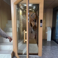 Porte d'entrée manuelle en or brossé pour villa privée, anti-rouille et résistante à l'usure, ouverture fluide, fabrication soignée