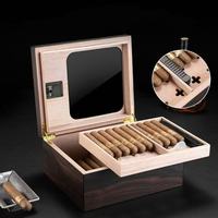 Caja de Madera MDF con Diseño de Pino y Chocolate para Cigarros, Protección Hidratante, Grabado Láser Disponible, Ideal para Ocasiones Especiales