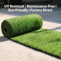 Gazon synthétique résistant aux UV de 25 mm pour espace animalier extérieur, imperméable, pour le Moyen-Orient, sélection premium, installation facile