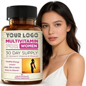 Capsules de multivitamines au fer en marque privée OEM, capsules complètes de soutien quotidien pour les femmes, complexe de vitamines et de minéraux, santé des os - Product Image 1