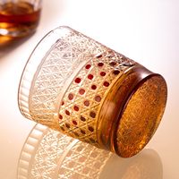 Verre à whisky européen en verre taillé à la main de fabrication japonaise pour usage vinique