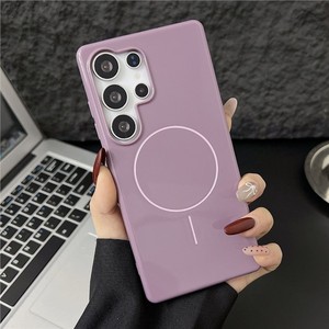 Étui de téléphone magnétique de luxe pour Samsung S26 S25 Ultra S24 Plus S22 S21 <span class=keywords><strong>S20</strong></span> A37 <span class=keywords><strong>Coque</strong></span> en <span class=keywords><strong>silicone</strong></span> souple antichoc couleur bonbon brillante - Product Image 5