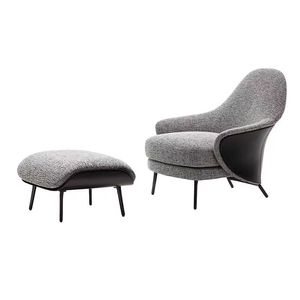 Sillón <span class=keywords><strong>Reclinable</strong></span> Moderno, Mueble de Salón con Patas de Metal, Sillón de Lujo para Dormitorio, Sala de Estar, Hotel - Product Image 6