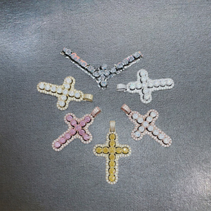 Pendentif en argent 925 personnalisé avec diamants de 4 mm, style hip-hop, bijoux glacés, pendentif en moissanite VVS, passe le testeur - Product Image 3