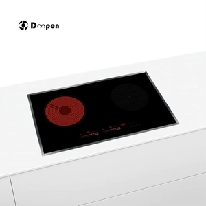 Cocina infrarroja de 3700W de alta potencia con 2 quemadores, sistema de inducción de puente medio + sistema de calentamiento, cocina eléctrica de 2 quemadores - Product Image 3
