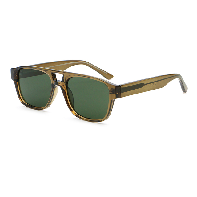 High Quality Light Weight Thick Frames Square Sun Shades Retro Designer Custom Logo Temple Sunglasses Women Men 2026 Double