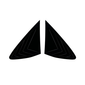 Mercedes-Benz GLC Coupe C253 2016-2022 Triangular Window Louver Car Stickers Piano Black Carbon Fiber Texture Decal - Product Image 3