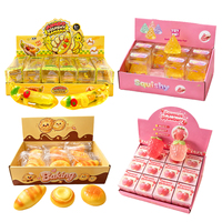 Jouets Squishy Vaseline : Banane, Fraise, Patte de Chat, Pain, Pomme de Terre, Mangue – Jouets Anti-Stress en TPR à Presser