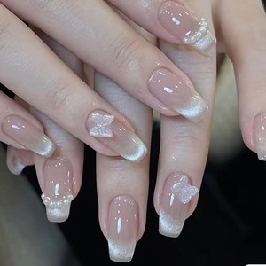 <span class=keywords><strong>Uñas</strong></span> Postizas Hechas a Mano Primavera <span class=keywords><strong>2023</strong></span>, Cortas, con Diseño <span class=keywords><strong>de</strong></span> Ojo <span class=keywords><strong>de</strong></span> Gato y Mariposa, Reutilizables, Removibles, Adhesivos para <span class=keywords><strong>Uñas</strong></span>, <span class=keywords><strong>Uñas</strong></span> Postizas Terminadas - Product Image 1