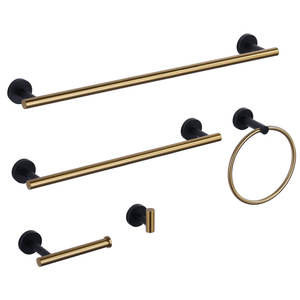 <span class=keywords><strong>D</strong></span>écoration de salle de <span class=keywords><strong>bain</strong></span> <span class=keywords><strong>d</strong></span>'hôtel SUS 304 Porte-serviettes en acier inoxydable, anneau de serviette, crochet, prise de papier toilette Ensembles de quincaillerie de <span class=keywords><strong>bain</strong></span> en satin - Product Image 4