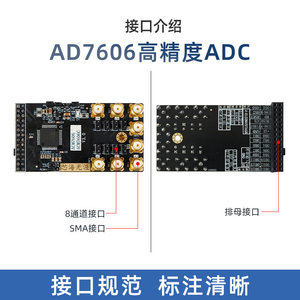 Module ADC M608 FPGA AD7606 / AD7606C à 8 canaux, 16 bits, 1MSPS, échantillonnage simultané haute précision - Product Image 2