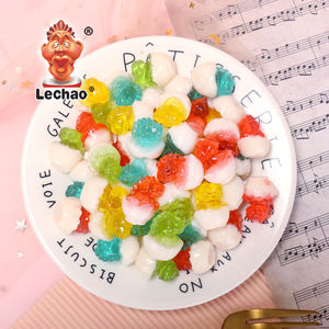 Lechao OEM ODM 3D Hayvan Dinozor Karışık Meyve Aromalı Çilek Elma Portakal Üzüm Jöleli Sakız Şekerleri Satılık - Product Image 3