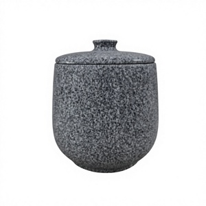 Customized Size White and Pure Black Granite Adult Human <b>Ashes</b> Rectangle Modern Waterproof Tombstone Urn - Product Image 5
