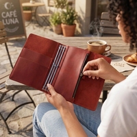 Couverture de carnet de voyage vintage personnalisée, faite à la main, en cuir véritable, à trois volets, format A5, rechargeable, pour femmes
