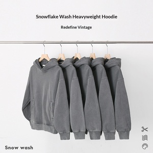 <span class=keywords><strong>Pull</strong></span> à capuche unisexe en coton pur, style américain <span class=keywords><strong>vintage</strong></span>, effet flocon de neige, couleur unie, tendance, épais et chaud - Product Image 4