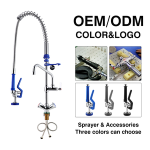Hot bán nhà máy nhà bếp Thương mại vòi nước 551gram <span class=keywords><strong>brass</strong></span> + SUS304 handwheel bồn rửa Vòi Nước Nhà Bếp tap Mixer vòi cho máy rửa chén - Product Image 4