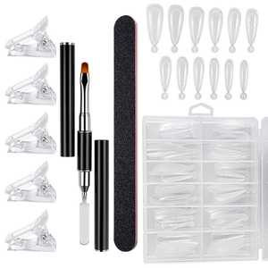 Conjunto de formas de <span class=keywords><strong>uñas</strong></span> <span class=keywords><strong>acrílicas</strong></span> para manicura, <span class=keywords><strong>Kit</strong></span> de molde para <span class=keywords><strong>uñas</strong></span> con doble punta - Product Image 4