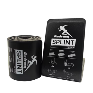 Attelle <span class=keywords><strong>de</strong></span> <span class=keywords><strong>fracture</strong></span> <span class=keywords><strong>de</strong></span> coude en polymère flexible, premiers secours, attelle rembourrée en aluminium pour main, <span class=keywords><strong>pied</strong></span>, cheville, poignet et <span class=keywords><strong>doigt</strong></span>, chauffante, orange et bleue, pour jambe - Product Image 2