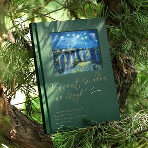 University Student Hardcover <strong>Diary</strong> <strong>Notebook</strong> Starry Sky Style with 100 <strong>Lined</strong> Pages A5 Size Paper Cover for Backpack Paperage - Product Image 1