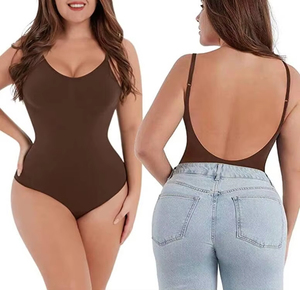 <span class=keywords><strong>Body</strong></span> Modellante Senza Cuciture Traspirante Push-up Effetto Snellente e Solleva Glutei Taglie Forti per Donna - Vendita all'Ingrosso - Product Image 3