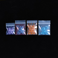 Sacs en plastique refermables personnalisés en PE/LDPE, colorés (bleu, blanc, transparent), petits, mini, étanches à l'humidité, pour bonbons et bijoux, vente en gros