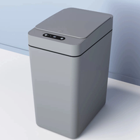 Poubelle intelligente à capteur sans contact pour agent d'approvisionnement, capacité 11L, alimentée par batterie, en plastique, pour usage domestique